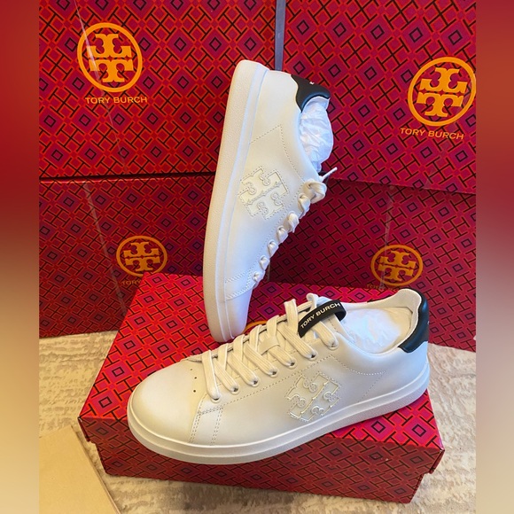 Tory Burch Women’s Double Howell Court Sneakers - Picture 4 of 10